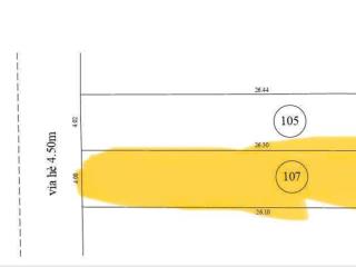 Đất đường 7m5 tôn đản  diện tích 107m2 ngang 4m  hướng tây nam
