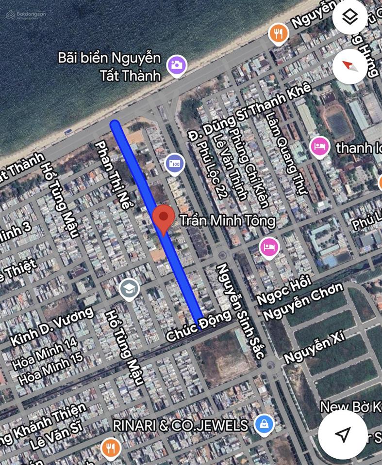 Đất đường 7m5 trần minh tông. hoà minh. vị trí kinh doanh, trục thông biển