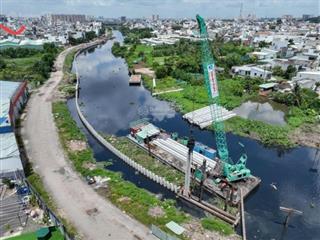 Gò vấp, lô đất mặt tiền sông kênh tham lương dương quảng hàm dt 760m2 13.5 x 56m