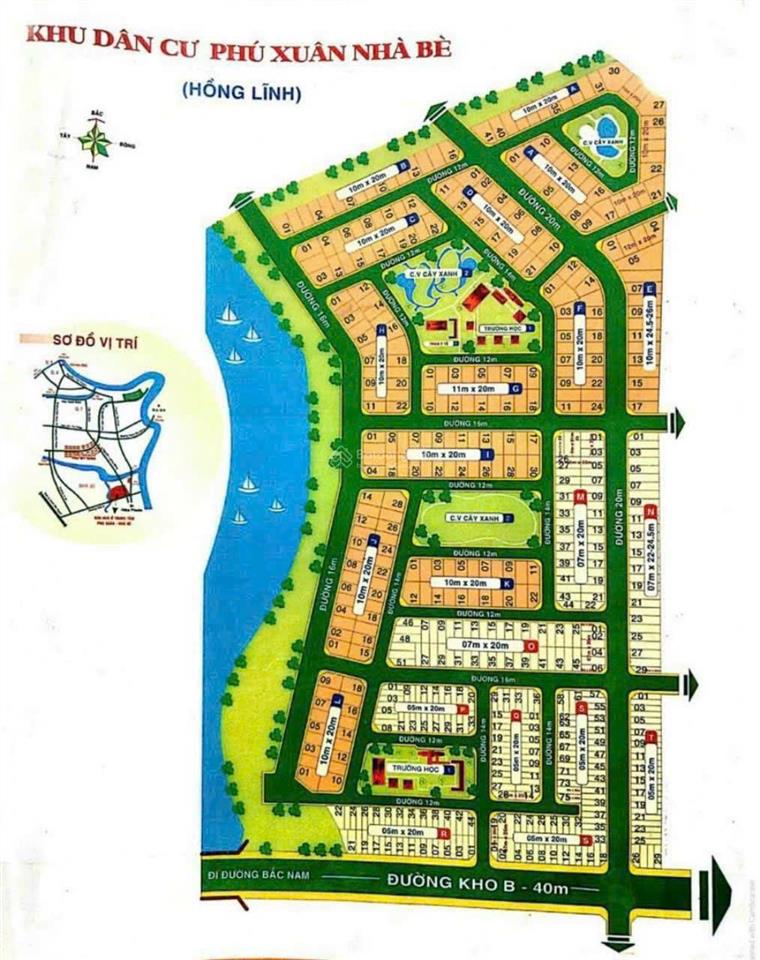 Hàng hiếm tại xã phú xuân, nhà bè, hồ chí minh, 31.500 triệu/m2, 139.52m2 mặt tiền 20m