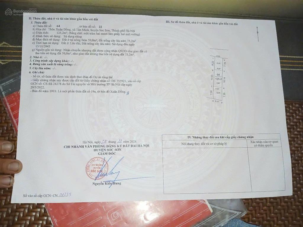 Bán đất đẹp xã tân minh sóc sơn, hà nội đường ô tô tránh, giá chỉ 2.6 tỷ