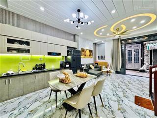 Nhà 4 lầu btct khu cao tầng ngang hơn 5m sổ vuông a4 hxh full nội thất 6,55 tỷ tl