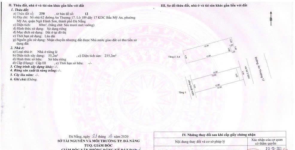 Bán tòa căn hộ an thượng 17 khu biển, giá tốt đầu tư dòng tiền ổn định hằng tháng 0905 716 ***