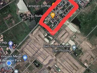 Bán đất trũng vỡ, xã tân hội, khu đấu giá, kinh doanh, phân khu vinhomes đan phượng, giá 130 tr/m2