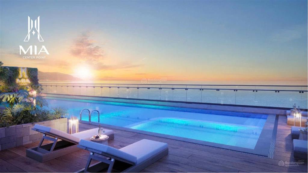 Bán căn hộ mia plaza thanh toán trước 50%(1.4 tỷ) 63,3m2,2pn,2wc, view biểncó bể bơi800m ra biển