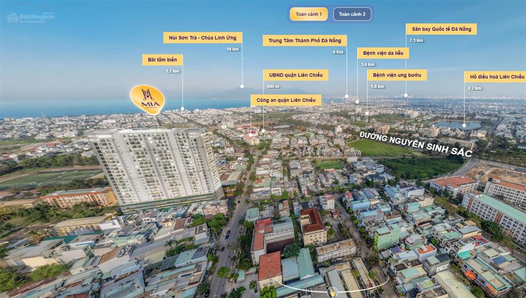 Bán căn hộ mia plaza thanh toán trước 50%(1.4 tỷ) 63,3m2,2pn,2wc, view biểncó bể bơi800m ra biển