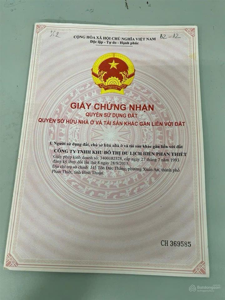 Cần bán lô biệt thự b2 phố biển ocean dunes