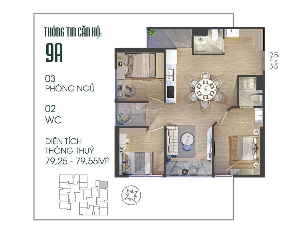 Độc quyền căn 3pn giá tốt nhất 4,65 tỷ full nội thất ký hđ trực tiếp cđt nhận nhà cuối năm 2025