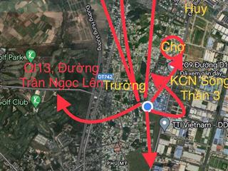 Bán đất n2, p phú tân, thủ dầu một, bình dương, 3,5 tỷ, 100m2, pháp lý đầy đủ