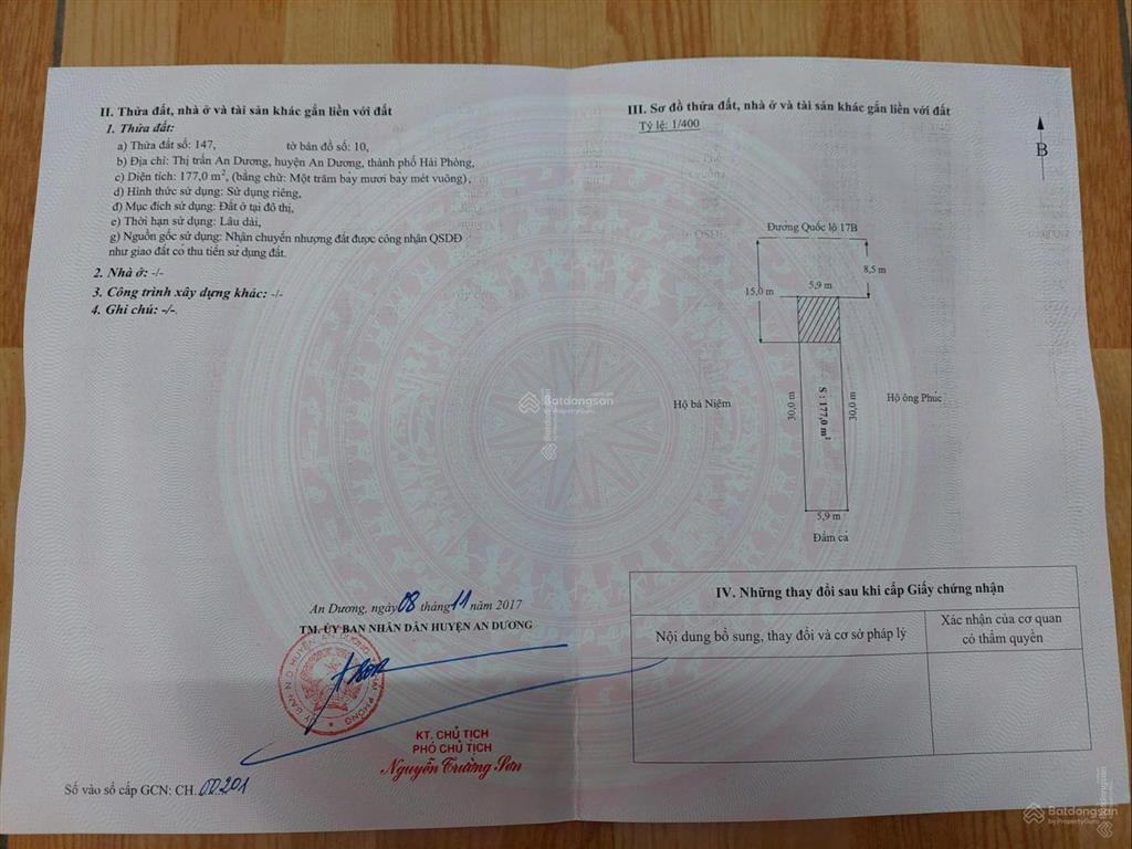 Bán đất tặng nhà cấp 4 tại đường 208, thị trấn an dương, an dương, hải phòng, 6,5 tỷ, 177m2