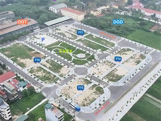 Cần bán 112m2 mt 7m ba mặt thoáng tại tái định cư mai hiên  mai lâm.  e doanh 0973 516 ***