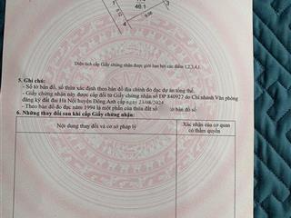 Cần bán 46,1m2 mt 5,12m vuông đẹp tại mai lâm, đông anh. đường rộng 3m thông thoáng