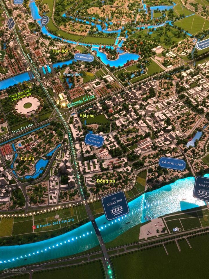 Chuyển nhượng 90m2 mt 6,07m đường ô tô thông thoáng tại xã đông hội.  e doanh 0973 516 ***