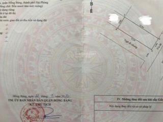 Hàng vip  lô góc dân sinh hướng đông nam 48m2 tđc xi măng, sở dầu, hồng bàng 3,744 tỷ( 78tr/m2)