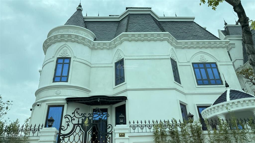 Biệt thự lâu đài 180m2, 5 tầng có hầm, sát học viện tài chính. đường 25m, vừa ở vừa kd sầm uất