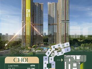 Hàng hot căn góc 4pn trục 01 tòa a2 lumiere evergreen 131,7m2 giá 15 tỷ