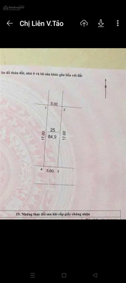 Cc cần bán! lô 85m2, mt 5m  khu đất đấu giá vân tảo gđ 1  vỉa hè rộng, lòng đường lớn  ô tô chạy