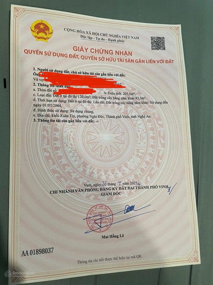 Chính chủ bán đất nghi đức 100m ra đường 72