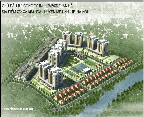 7.x tỷ/ căn lk, kđt kim hoa, mê linh, 105m, mt5, view chung cư, sổ đỏ sang tên ngay.