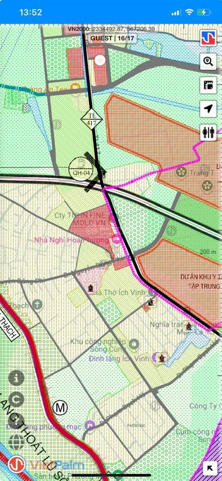 Lô 2 mặt tiền đường tl417 s= 100m mặt tiền 5m xã phương đình cách nút giao hoàng quốc việt 300 m