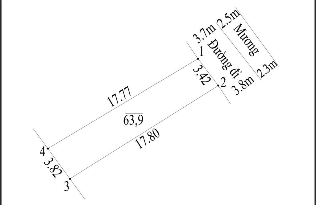 63,9m2 đất phượng đồng, phường chương mỹ, ô tô tránh, giá 3.46 tỷ