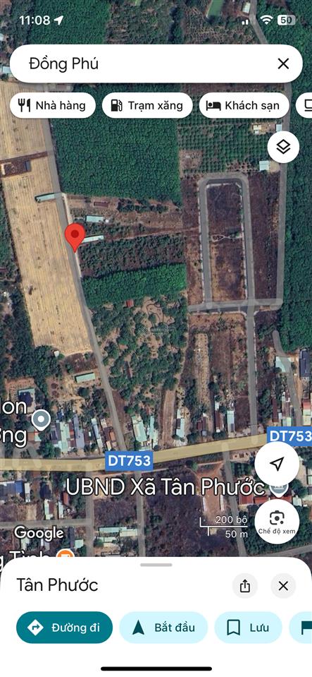 Chính chủ cần bán lô đất nền ngay ubnd xã tân phước, cách dt753 100m, đường bê tông 6m