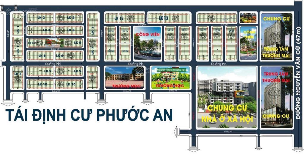 Rổ hàng tái định cư phước an 44ha, có sổ, chưa sổ, hạn tầng đẹp, giá tốt