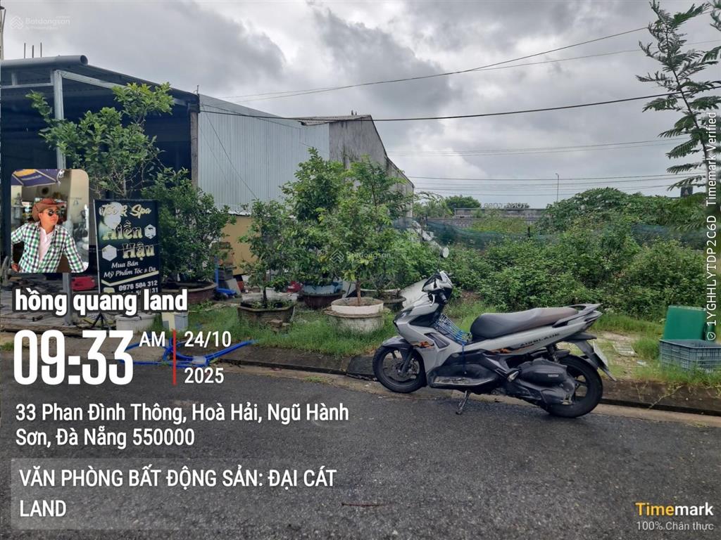 Bán lô đất đường phan đình thông sát bãi tắm tân trà