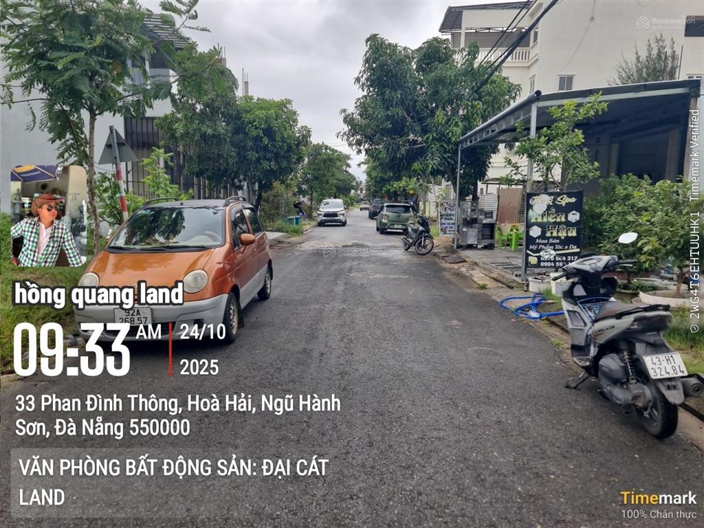 Bán lô đất đường phan đình thông sát bãi tắm tân trà