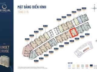 Căn hộ 1 ngủ+ view trực diện biển sở hữu lâu dài tầng 12 meypearl harmony phú quốc