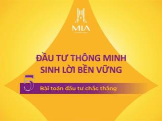 Mia center point  căn hộ đầu tư và khai thác dòng tiền tốt nhất khu tây bắc đà nẵng!