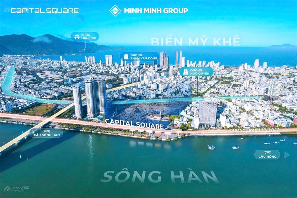 Độc quyền 2 căn kề nhau 2pn capital  chỉ 4,6 tỷ view trực diện sông hàn, cách biển mỹ khê chỉ 500m