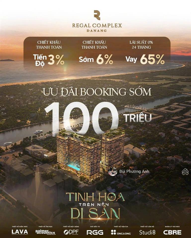 Cực hot căn hộ ngay toạ độ vàng phía nam đà nẵng regal complex,căn hộ chuẩn 5 sao mặt sông gần biển