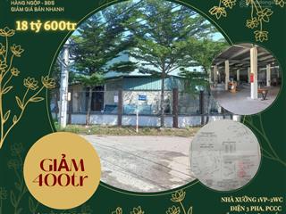 Giảm giá 400tr bán nhanh  bán đất 1.000m2 tặng nhà xưởnggóc 2mt (18,6tr/m2)