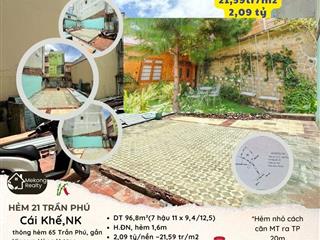 ♨️𝐁𝐀́𝐍 Đ𝐀̂́𝐓 100m2 (>7m ngang) giá 22tr/m2 ở hẻm 21 Trần Phú gần Vincom HV