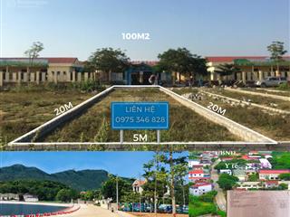 Bán gấp lô đất tái định cư 100m², 2 mặt tiền đường  vị trí đẹp, sổ sẵn