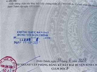 Cần bán gấp đất sổ riêng sang tên ngay diện tích 1000m đất bình chánh tphcm giá rẻ 2.8 tỉ  ngay