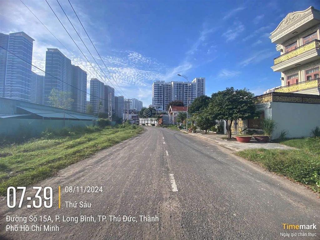 Bán lô đất tái định cư mặt tiền đường 15a phước thiện cạnh vinhomes grand park tp. thủ đức