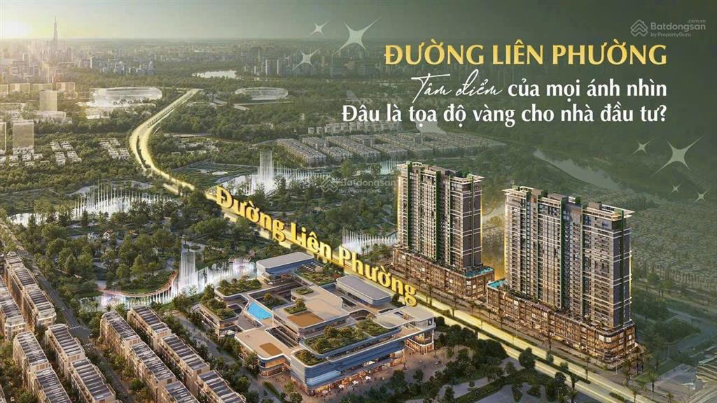 Bán nhà phố 5 *20 =100m2 mặt tiền đường liên phường sắp thông xe 8/11 sát bên global city