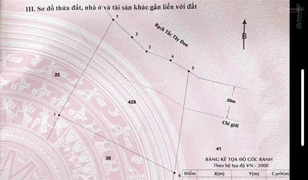 Bán đất 4200m2. mặt tiền sông lớn, đ bà xán, tam thôn hiệp, cần giờ. 2.2tr/m2.  0938 888 ***