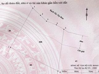 Bán đất 4200m2. mặt tiền sông lớn, đ bà xán, tam thôn hiệp, cần giờ. 2.2tr/m2.  0938 888 ***