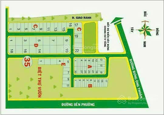 Bán nền kdc xuất nhập khẩu, đường bưng ông thoàn q9 dt 99m  7ty6