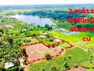 Bán đất đẹp 5.500m² thổ cư  2 mặt tiền  view hồ tại thị xã buôn hồ, đắk lắk chỉ 1tỷ 290triệu