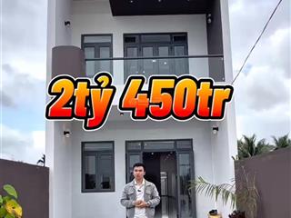 [hot]bán nhà 2 tầng 154m2 mới xây hiện đại chỉ 2tỷ450tr trên đường rộng 30mcam kết không ngập lụt
