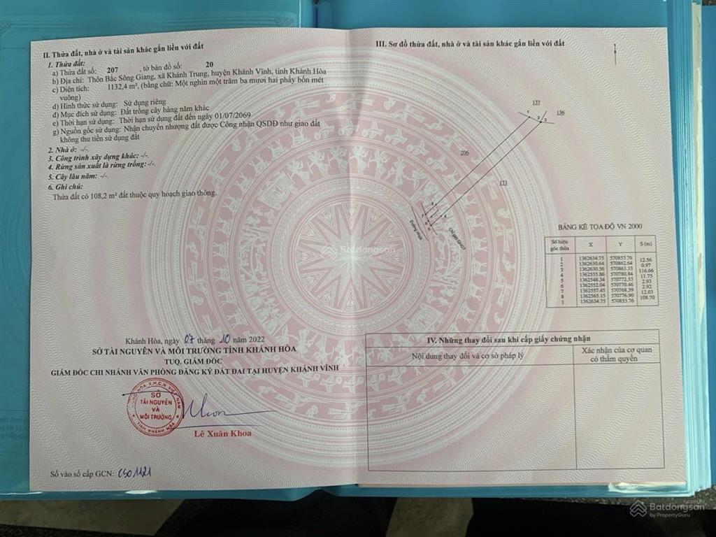 Bán gấp đất triền đồi vườn bưởi siêu đẹp  thích hợp xây biệt thự nghỉ dưỡng  chỉ 485 triệu