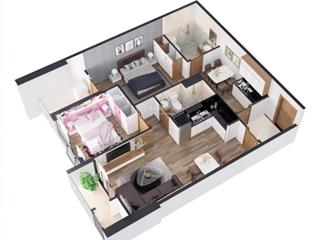 Bán căn hộ 2 ngủ, 2 vệ sinh phố vĩnh hưng, hoàng mai dt rộng gần 60m2