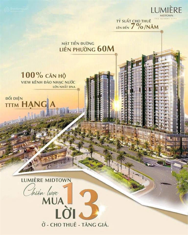 Căn Hộ Lumière Midtown, The Global City Quận 2,Chỉ Từ 99tr/m2 Nhà Full Nội Thất
