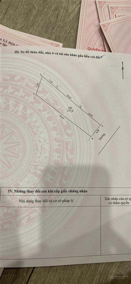 Bán đất 426 trầm lộng, 3,026 tỷ, 178m2, pháp lý đầy đủ, mặt tiền 6m, ngõ rộng 7m, hot!
