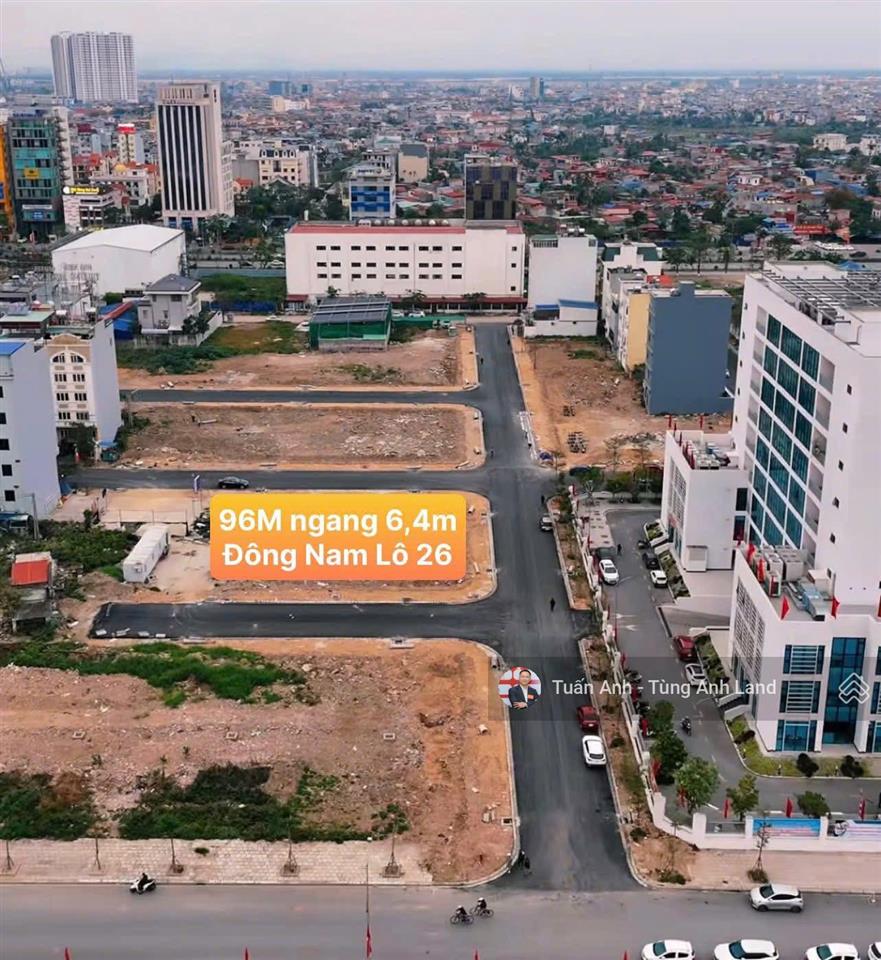 Lô đất 96m2 vip lô 26 lê hồng phong gần trung tâm hành chính ngô quyền
