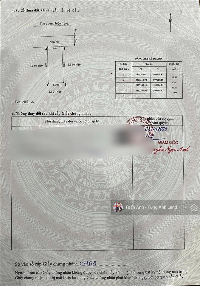 Bán lô 40.7m² tđc 9,2ha thành tô, hải an